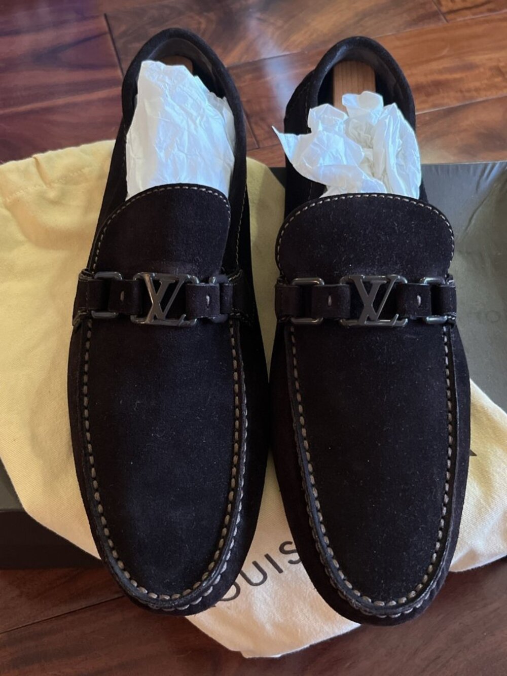 Louis Vuitton Monte Carlo Leather Shoes Size 10 Brand New With Box